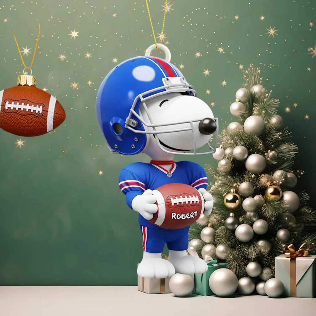 Buffalo Bills Snoopy NFL Sport Ornament Custom Your Family Name Buffalo Bills Snoopy NFL Sport Ornament Custom Your Family Name