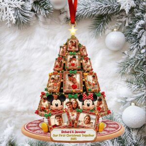 Celebrate Your Love Our First Christmas Together Ornament Personalized Gift for Couples