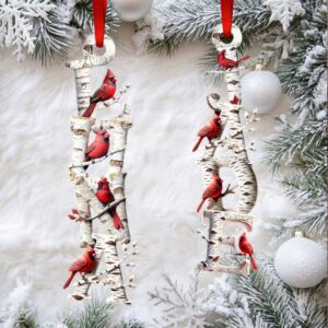 Cherish the Memories with Every Letter Memorial Cardinal Ornament Personalized Gift for Loved Ones