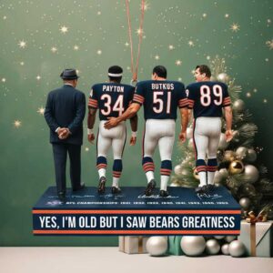 Chicago Bears Legends Acrylic Ornament