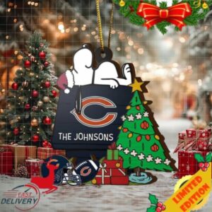 Chicago Bears Snoopy NFL Sport Ornament Custom Name