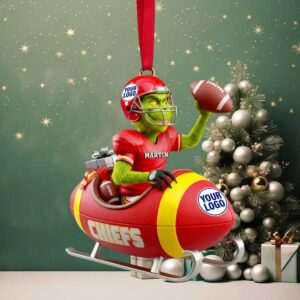 Chiefs Holiday Touchdown Ornament Personalized Christmas Gift Sport Lovers