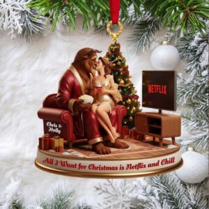 Chris & Holly Netflix and Chill Keepsake Ornament