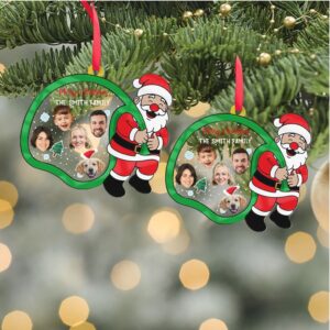 Christmas Family Acrylic Ornament Personalized Custom Family Photo Upload Ornament