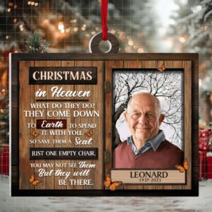 Christmas in Heaven   Personalized Acrylic Ornamentt