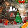 Cleveland Browns Snoopy And NFL Sport Ornament Personalized Your Family Name Cleveland Browns Snoopy And NFL Sport Ornament Personalized Your Family Name