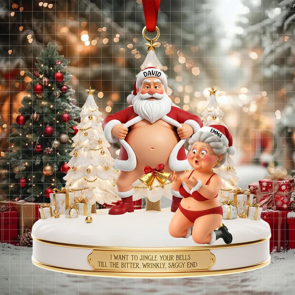 Couple Santa Funny Ornament Personalized Gifts Couple Santa Funny Ornament Personalized Gifts