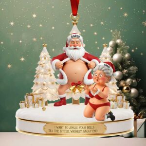 Couple Santa Funny Ornament Personalized Gifts