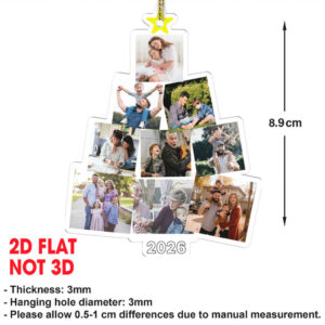Custom Family Photo Tree Acrylic Ornament 2025 Personalized Family Ornament Gift For Christmas Custom Family Photo Tree Acrylic Ornament 2025 Personalized Family Ornament Gift For Christmas