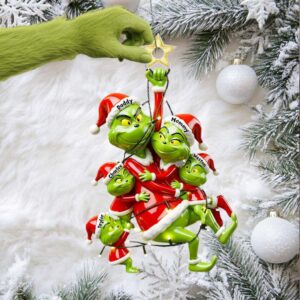Custom Grinchmas Family Ornament with Names