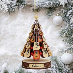 Custom Guitarist Christmas Tree Decoration Custom Guitarist Christmas Tree Decoration