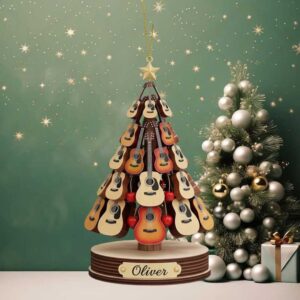 Custom Guitarist Christmas Tree Decoration