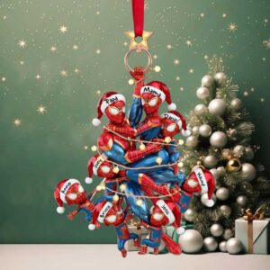 Custom Name Spidey & Friends Christmas Tree Decor Custom Name Spidey & Friends Christmas Tree Decor