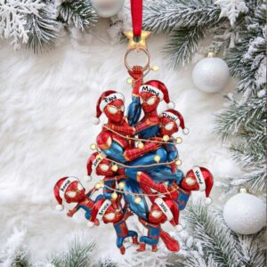 Custom Name Spidey & Friends Christmas Tree Decor