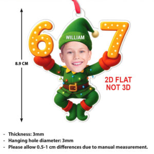Custom Photo Six Seven Christmas Acrylic Ornament Personalized Six Seven 67 Christmas OrnamentFunny Gift for Christmas Custom Photo Six Seven Christmas Acrylic Ornament Personalized Six Seven 67 Christmas OrnamentFunny Gift for Christmas
