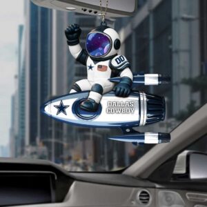 Dallas Cowboys Astronaut Rocket Car or Christmas Holiday Ornament