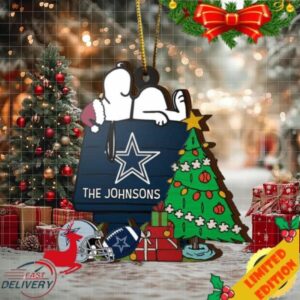 Dallas Cowboys Snoopy NFL Sport Ornament Custom Name