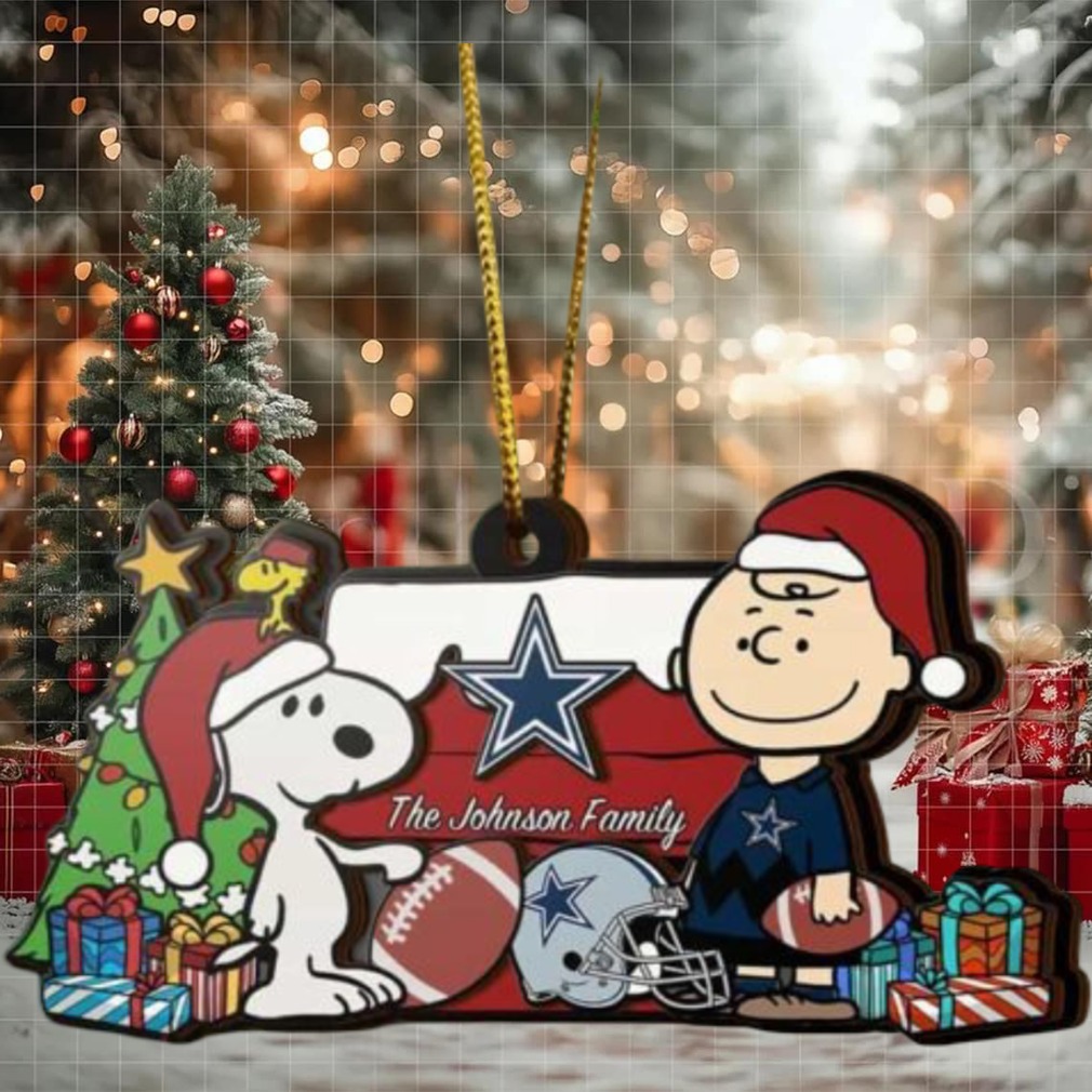 Dallas Cowboys Snoopy NFL Sport Ornament Custom Your Family Name Dallas Cowboys Snoopy NFL Sport Ornament Custom Your Family Name