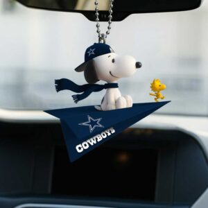 Dallas Cowboys Snoopy & Woodstock Rearview Mirror Charm