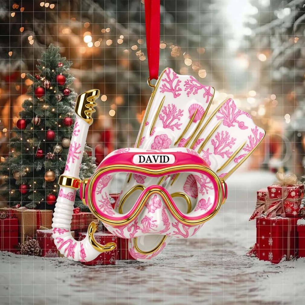 Deep Sea Diver’s Toile Christmas Ornament Personalized Gifts For Scuba Diving Lovers Deep Sea Diver’s Toile Christmas Ornament Personalized Gifts For Scuba Diving Lovers