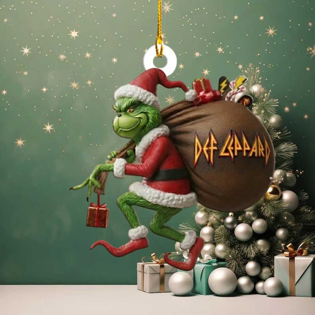 Def Leppard Rock and Roll Grinch Christmas Ornament Def Leppard Rock and Roll Grinch Christmas Ornament