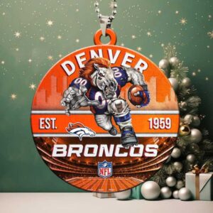 Denver Broncos NFL Car Rearview Mirror Ornament