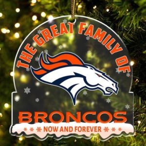 Denver Broncos The Great Family NFL Christmas Ornament