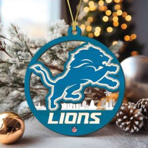 Detroit Lions Christmas Tree Ornament