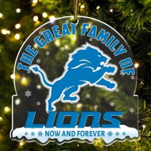 Detroit Lions The Great Family of Lions Christmas Ornament