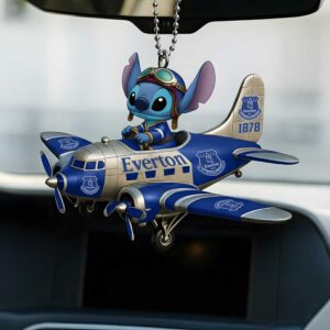 Disney Lilo & Stitch in Everton FC Airplane Ornament