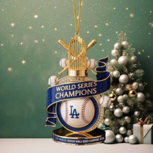 Dodgers World Series Champions 2025 Christmas Tree Ornament