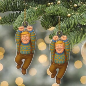 Donald Trump Acrylic Ornament, Oaken Frozen Christmas Ornament, Trump Won Ornament