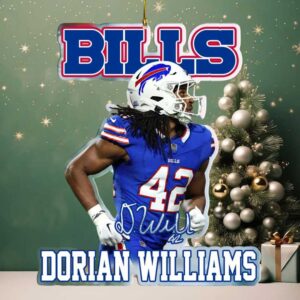 Dorian Williams Buffalo Bills Christmas Ornament