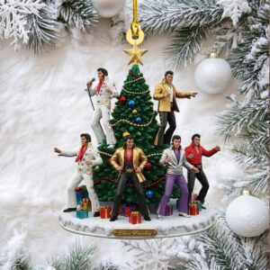 Elvis Presley King of Rock & Roll Christmas Ornament