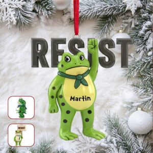 Embrace the Joy of Giving Cute Frog Ornament Personalized Christmas Gift Perfect for Friends, Family & Colleagues