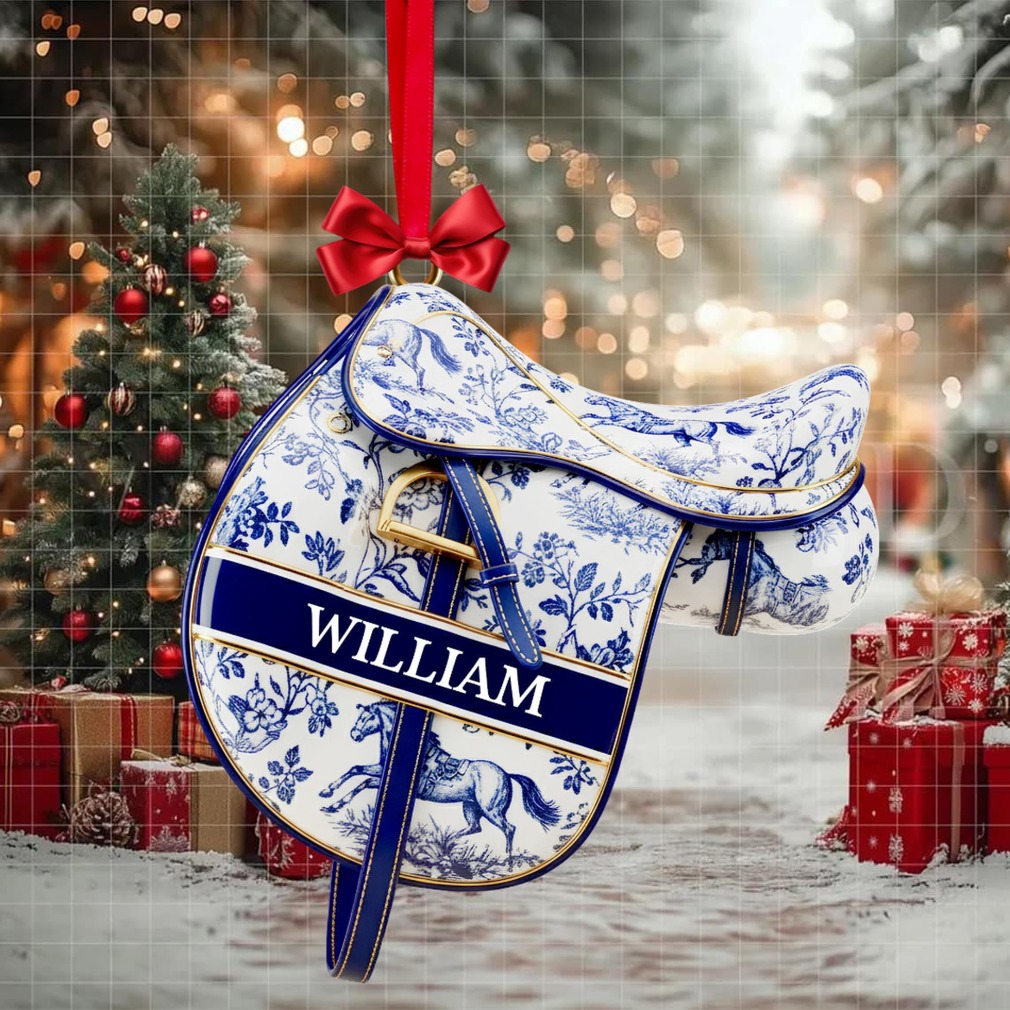 Equestrian Saddle Ornament Personalized Christmas Gift For Horse Riding Lovers Equestrian Saddle Ornament Personalized Christmas Gift For Horse Riding Lovers