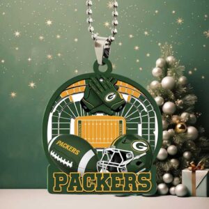 FOCO Green Bay Packers NFL Big Logo Fan Chain Holiday Ornament