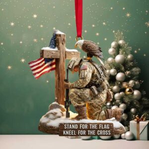 Faithful Warrior Christmas Ornament Personalized Gift For Veteran