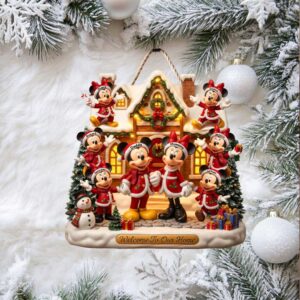 Family Christmas Wood Sign Personalized Gifts For Family Mickey Family Christmas Wood Sign Personalized Gifts For Family Mickey