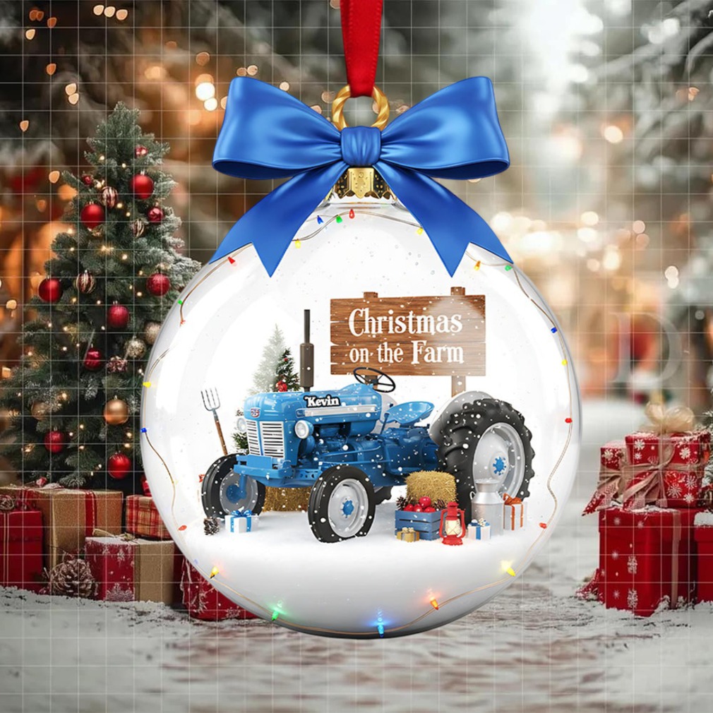 Farm Tractors Acrylic Ornament, Personalized Gifts For Christmas Farm Tractors Acrylic Ornament, Personalized Gifts For Christmas