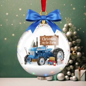 Farm Tractors Acrylic Ornament, Personalized Gifts For Christmas