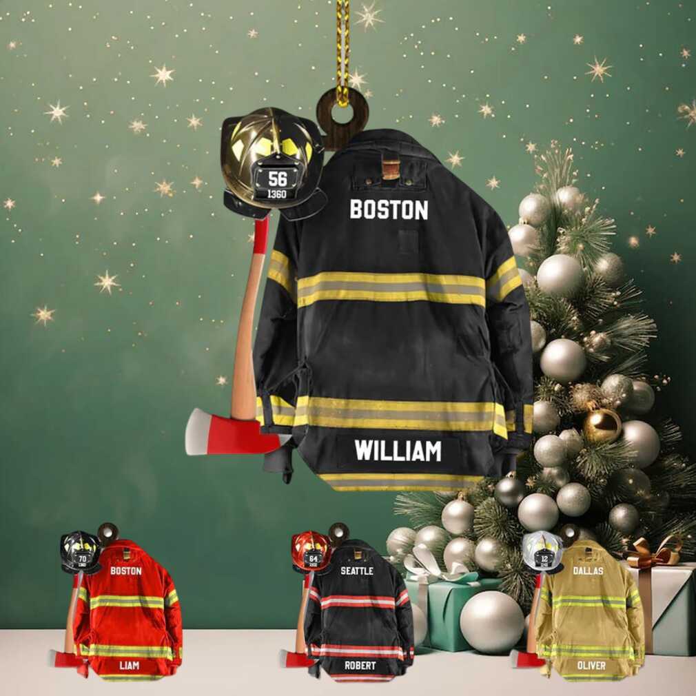 Firefighter Helmet Armor Personalized Ornament Gifts Firefighter Helmet Armor Personalized Ornament Gifts