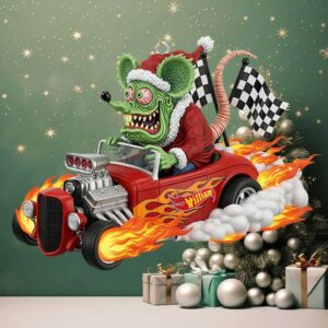 Flaming Hot Rod William Christmas Ornament