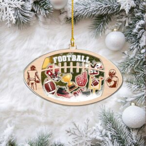 Football Shaker Ornament – Acrylic Holiday Keepsake for Player or Coach – Sports Christmas Tree Gift for Football Fans 2025 Football Shaker Ornament – Acrylic Holiday Keepsake for Player or Coach – Sports Christmas Tree Gift for Football Fans 2025
