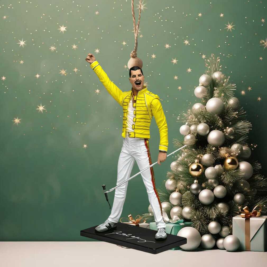 Freddie Mercury Yellow Jacket Collectible Ornament Freddie Mercury Yellow Jacket Collectible Ornament