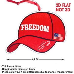 Freedom Charlie Kirk Acrylic Ornament, Justice For Charlie Kirk Ornament, Freedom Christmas Ornament