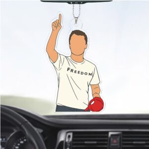 Freedom Charlie Kirk Car Ornament Charlie Free Speech Hero Ornament MAGA Christmas Ornament
