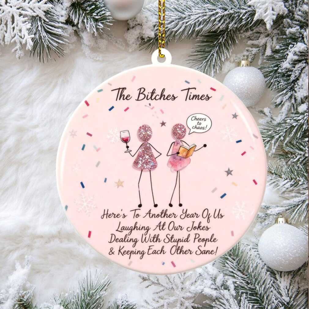 Funny Best Friend Ornament Ceramic Christmas Gift for BFF