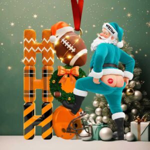 Funny Football Santa Christmas Tree Decoration Funny Football Santa Christmas Tree Decoration