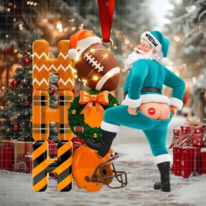 Funny Santa Christmas Ornament Personalized Gifts